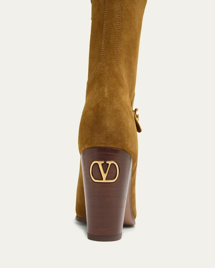 Pattie Suede Buckle Ankle Boots - Image 3