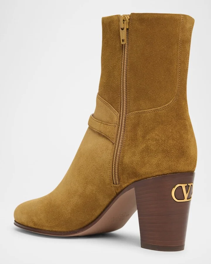 Pattie Suede Buckle Ankle Boots - Image 2