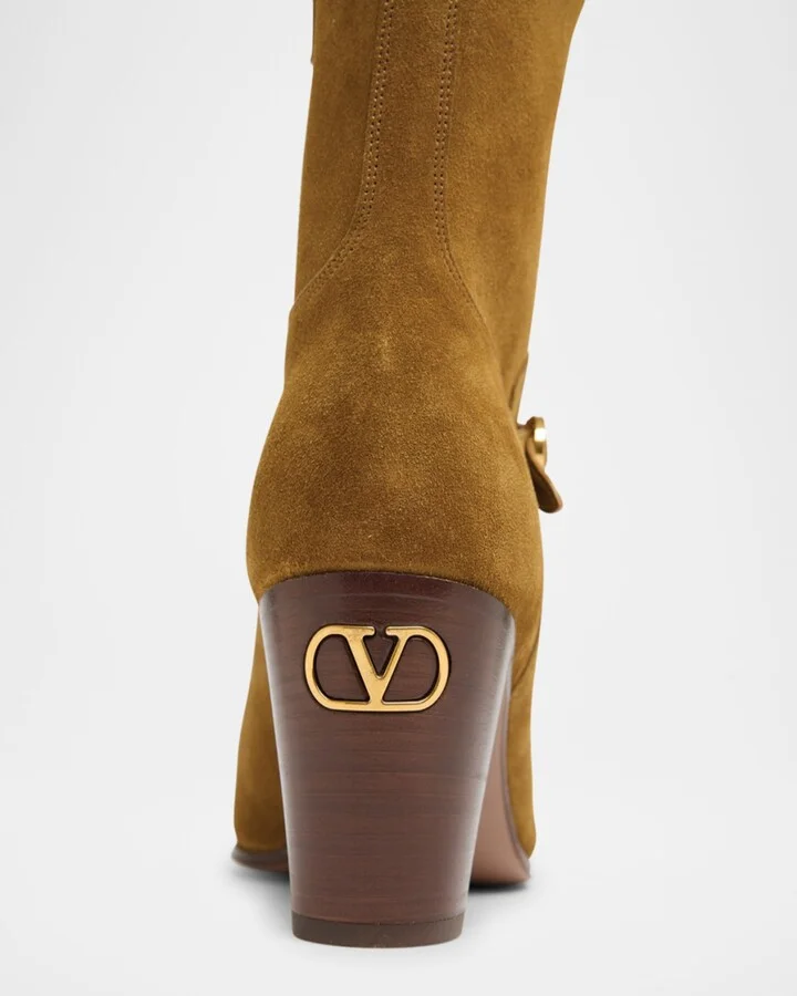 Pattie Suede Buckle Ankle Boots - Image 3