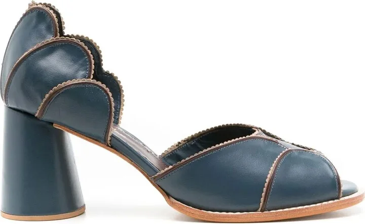 Pattrice 65mm scallop-edge sandals