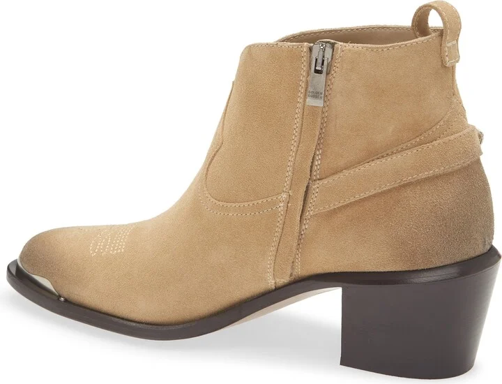 Patty Waxed Suede Western Bootie - Image 2