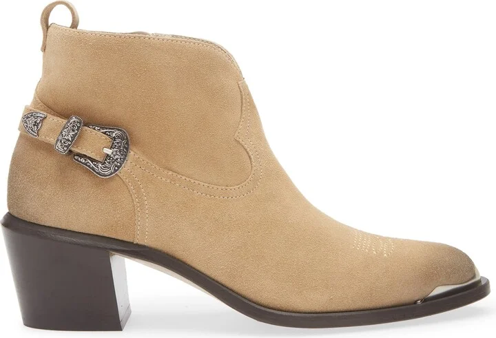Patty Waxed Suede Western Bootie - Image 3