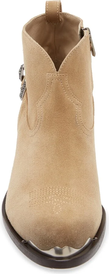 Patty Waxed Suede Western Bootie - Image 4