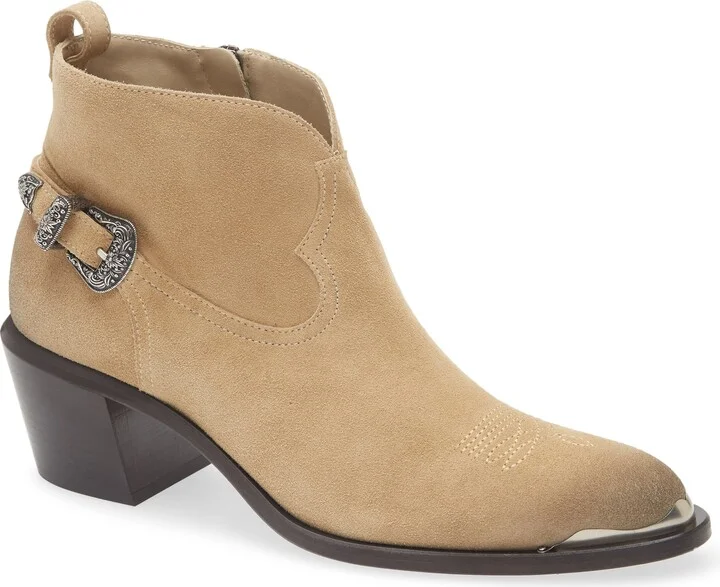 Patty Waxed Suede Western Bootie