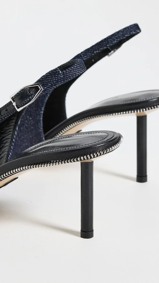 Paul Andrew Spike Sling Zip Heels - Image 3