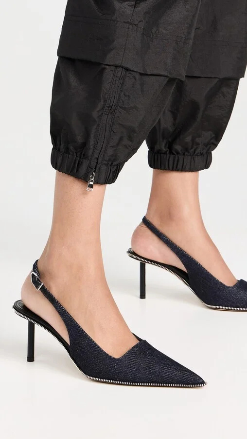 Paul Andrew Spike Sling Zip Heels - Image 4
