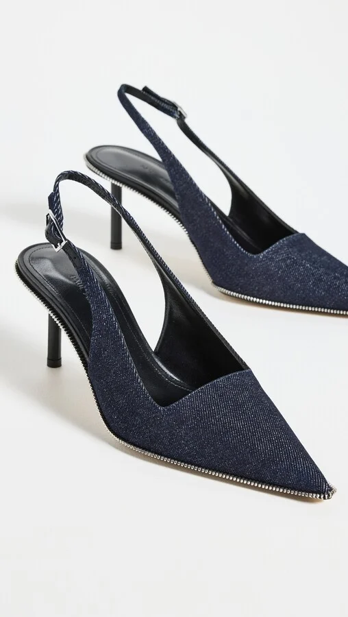 Paul Andrew Spike Sling Zip Heels - Image 5