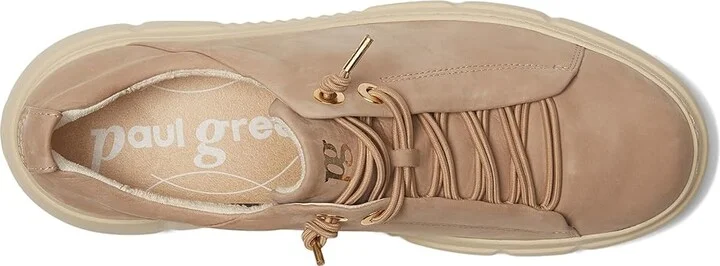 Paul Green Abbey Sneakers Women's Shoes Antelope Nubuk : AT 7 (US Women's 9.5) M, Leather - Image 2