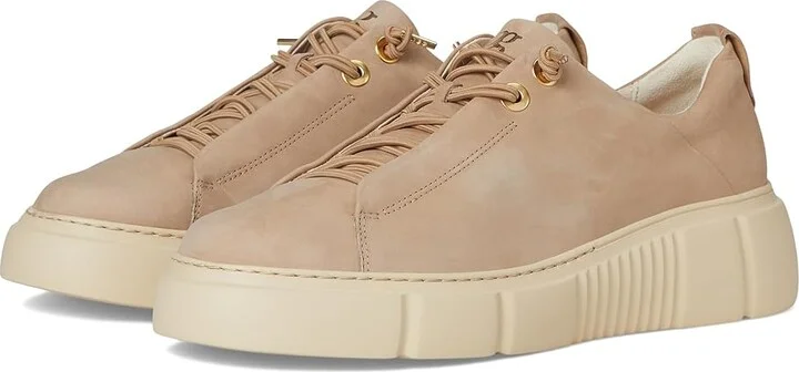 Paul Green Abbey Sneakers Women's Shoes Antelope Nubuk : AT 7 (US Women's 9.5) M, Leather