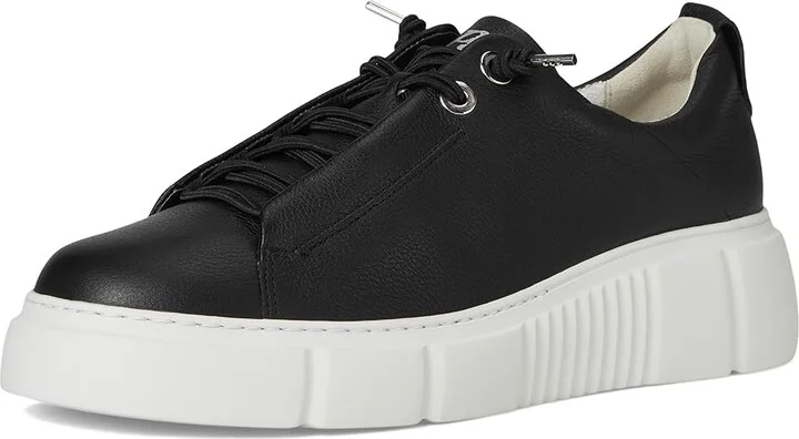 Paul Green Abbey Sneakers Women's Shoes Black Leather : AT 6.5 (US Women's 9) M - Image 5