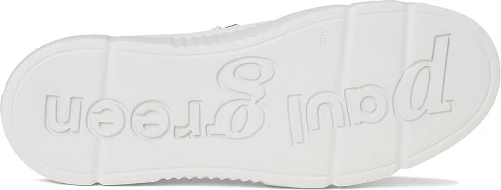 Paul Green Abbey Sneakers Women's Shoes White Leather : AT 7 (US Women's 9.5) M - Image 3