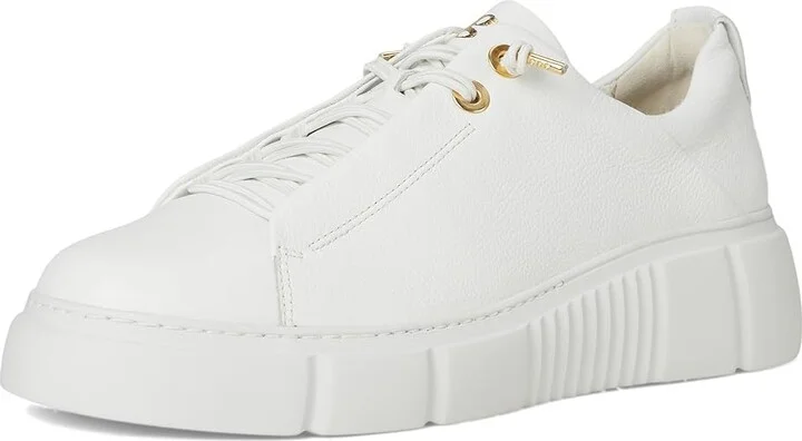 Paul Green Abbey Sneakers Women's Shoes White Leather : AT 7 (US Women's 9.5) M - Image 5