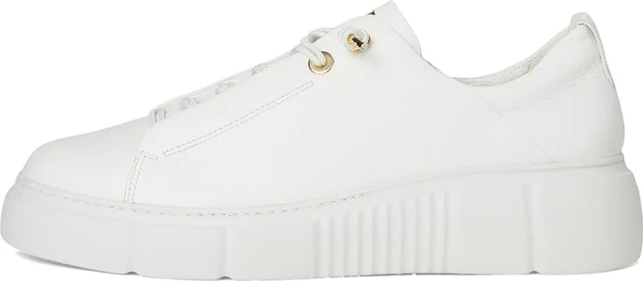 Paul Green Abbey Sneakers Women's Shoes White Leather : AT 7 (US Women's 9.5) M - Image 6