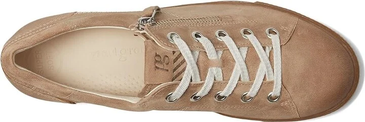 Paul Green Addie Sneakers Women's Shoes Almond Twice : AT 4.5 (US Women's 7) M, Leather - Image 2