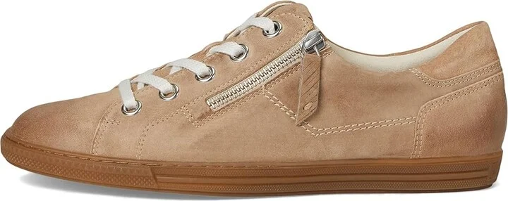 Paul Green Addie Sneakers Women's Shoes Almond Twice : AT 4.5 (US Women's 7) M, Leather - Image 6
