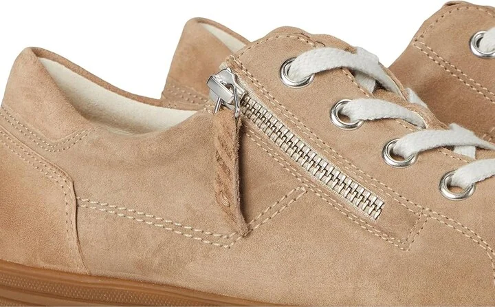 Paul Green Addie Sneakers Women's Shoes Almond Twice : AT 4.5 (US Women's 7) M, Leather - Image 7