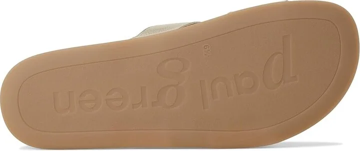 Paul Green Aloha Slide Women's Sandals Platino Metallic Future : AT 5.5 (US Women's 8) M, Leather - Image 3