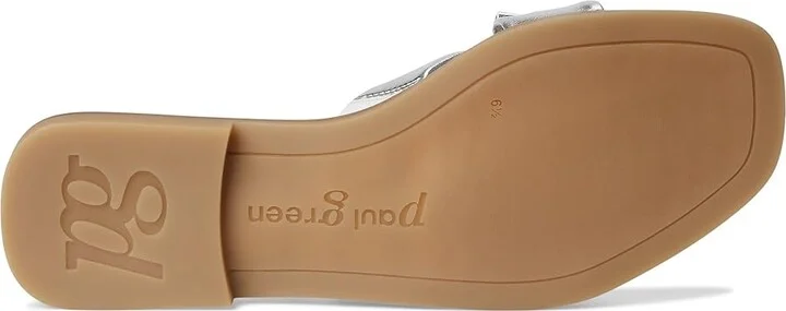Paul Green Annie Slide Women's Sandals Aluminium Metallic Future : AT 8 (US Women's 10.5) M, Leather - Image 3
