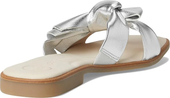 Paul Green Annie Slide Women's Sandals Aluminium Metallic Future : AT 8 (US Women's 10.5) M, Leather - Image 4