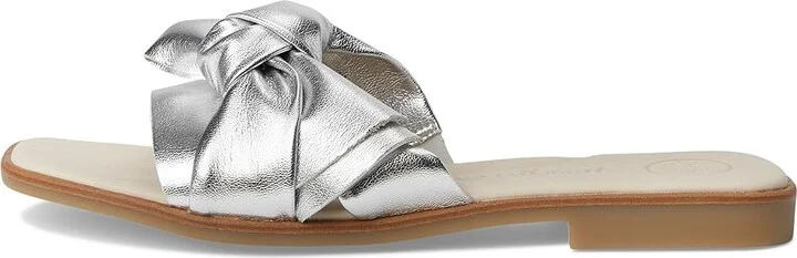 Paul Green Annie Slide Women's Sandals Aluminium Metallic Future : AT 8 (US Women's 10.5) M, Leather - Image 6