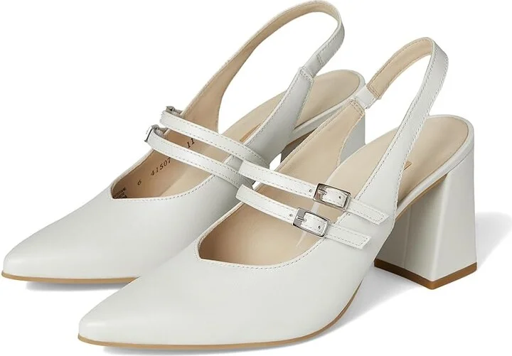 Paul Green Avanti Sling High Heels White : AT 3.5 (US Women's 6) M, Leather