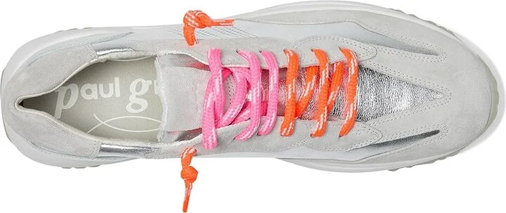 Paul Green Beckett Sneakers Women's Shoes Cloud Silver Combo : AT 7.5 (US Women's 10) M, Leather - Image 2
