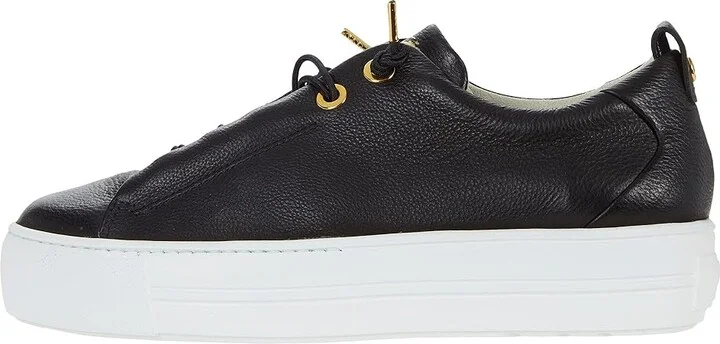Paul Green Faye Sneaker Women's Shoes Black Gold Combo : AT 3.5 (US Women's 6) M, Leather - Image 6