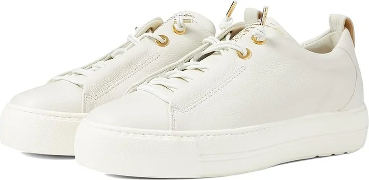Paul Green Faye Sneaker Women's Shoes Ivory Leather : AT 3 (US Women's 5.5) M