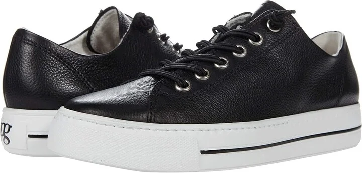 Paul Green Hadley Sneaker Women's Shoes Black MC Leather : AT 3 (US Women's 5.5) M
