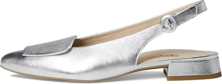 Paul Green Viola Sling Women's Sandals Aluminium Metallic Nappa : AT 3.5 (US Women's 6) M, Leather/Rubber - Image 6
