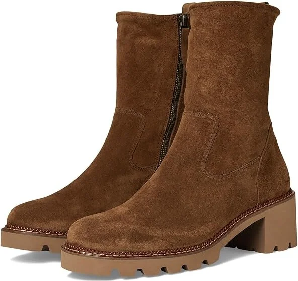 Paul Green Wanda Boot Women's Boots Toffee Soft Suede : AT 3.5 (US Women's 6) M, Leather