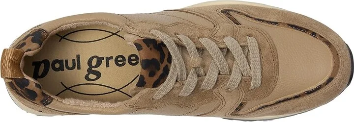 Paul Green Weaver Sneaker Women's Shoes Almond Combo : AT 3.5 (US Women's 6) M, Leather - Image 2