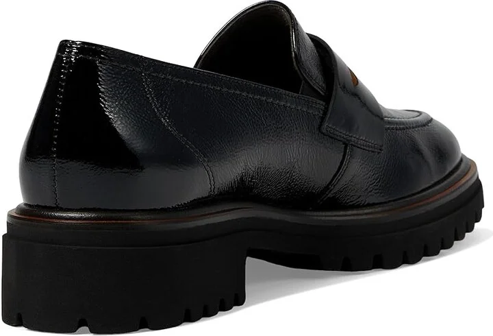 Paul Green Wellesley Loafer Women's Flat Shoes Black Toffee Combo : AT 4 (US Women's 6.5) M, Leather - Image 4