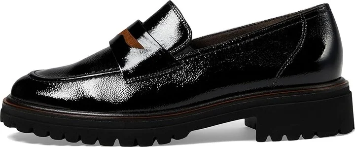 Paul Green Wellesley Loafer Women's Flat Shoes Black Toffee Combo : AT 4 (US Women's 6.5) M, Leather - Image 6