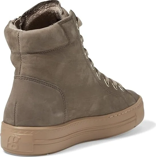 Paul Green Wells Sneaker Women's Shoes Taupe Nubuk : AT 5 (US Women's 7.5) M, Leather/Rubber - Image 4
