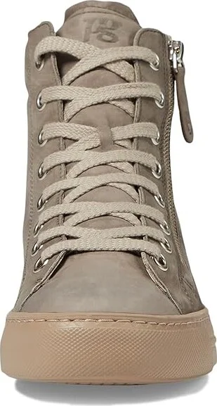 Paul Green Wells Sneaker Women's Shoes Taupe Nubuk : AT 5 (US Women's 7.5) M, Leather/Rubber - Image 5