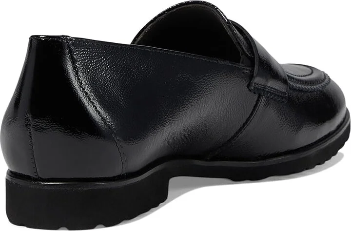 Paul Green Wheaton Flat Women's Flat Shoes Black Crinkled Patent : AT 5 (US Women's 7.5) M, Leather - Image 4