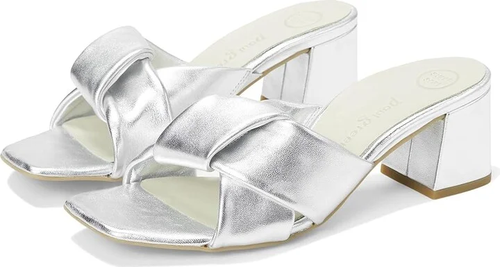 Paul Green Yasmin Women's Sandals Aluminium : AT 3.5 (US Women's 6) M, Leather/Rubber
