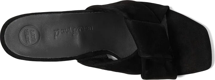 Paul Green Yasmin Women's Sandals Black Suede : AT 3.5 (US Women's 6) M, Leather/Rubber - Image 2