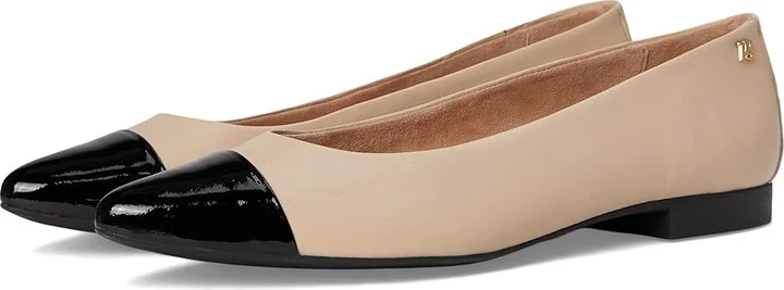 Paul Green Yvette Ballet Women's Flat Shoes Black/Biscuit : AT 4.5 (US Women's 7) M, Leather/Rubber