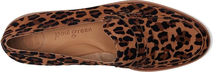 Paul Green Zelda Women's Flat Shoes Leopard : AT 4 (US Women's 6.5) M, Leather/Rubber - Image 2