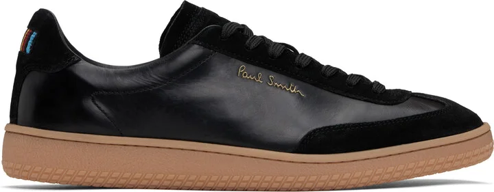 Paul Smith Black Leather Como Sneakers