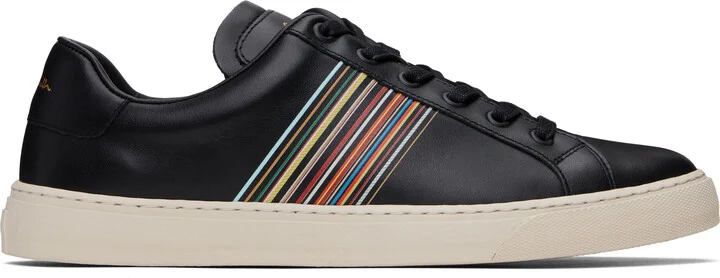 Paul Smith Black Leather Hansen Sneakers