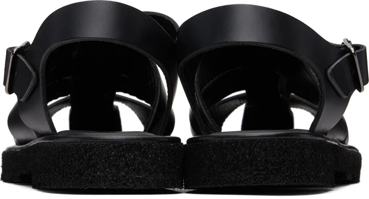 Paul Smith Black Leather Sandoval Fisherman Sandals - Image 2