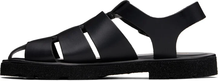 Paul Smith Black Leather Sandoval Fisherman Sandals - Image 3