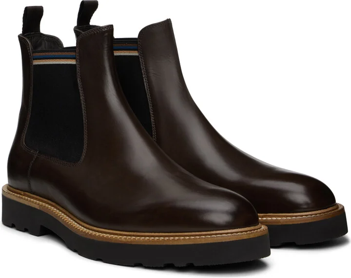 Paul Smith Brown Argo Chelsea Boots - Image 4