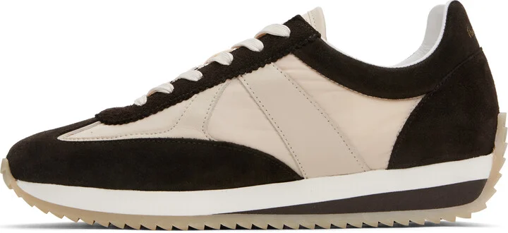Paul Smith Brown & Beige Vignola Suede Sneakers - Image 3