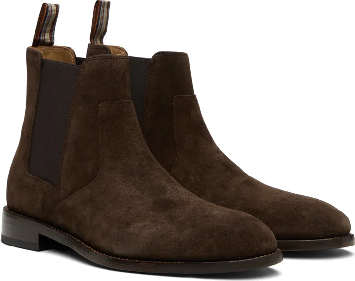 Paul Smith Brown Suede Lawson Chelsea Boots - Image 4