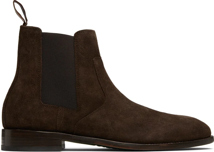 Paul Smith Brown Suede Lawson Chelsea Boots
