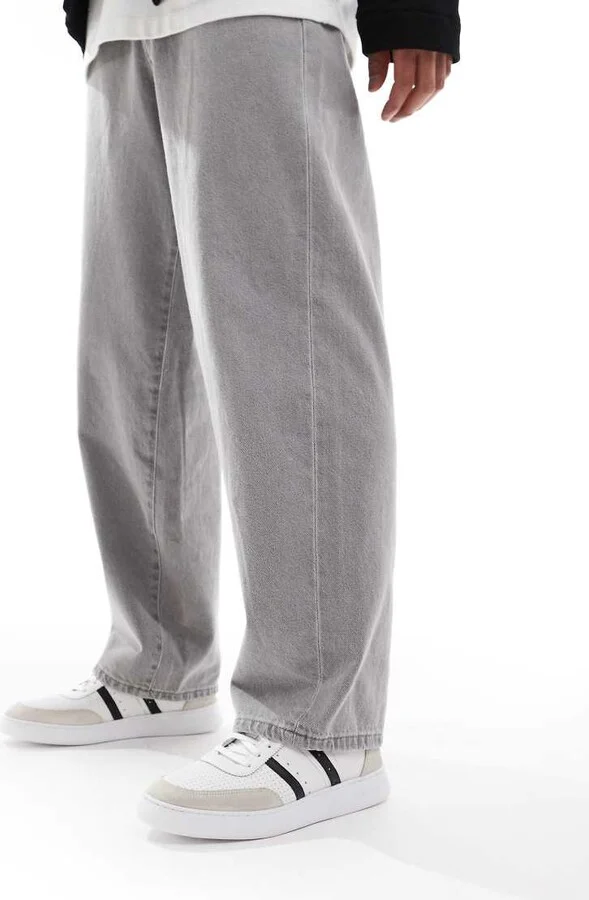 Paul Smith leather logo sneakers with side stripe in white - Image 3